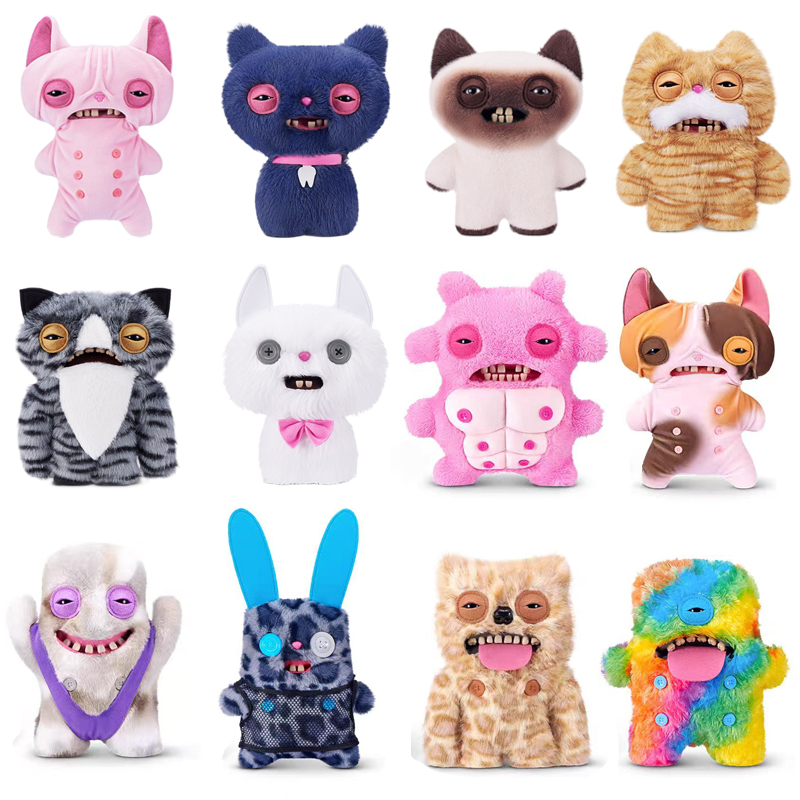 Cat Toys - Peluches originales Fuggler, monstres à dents
